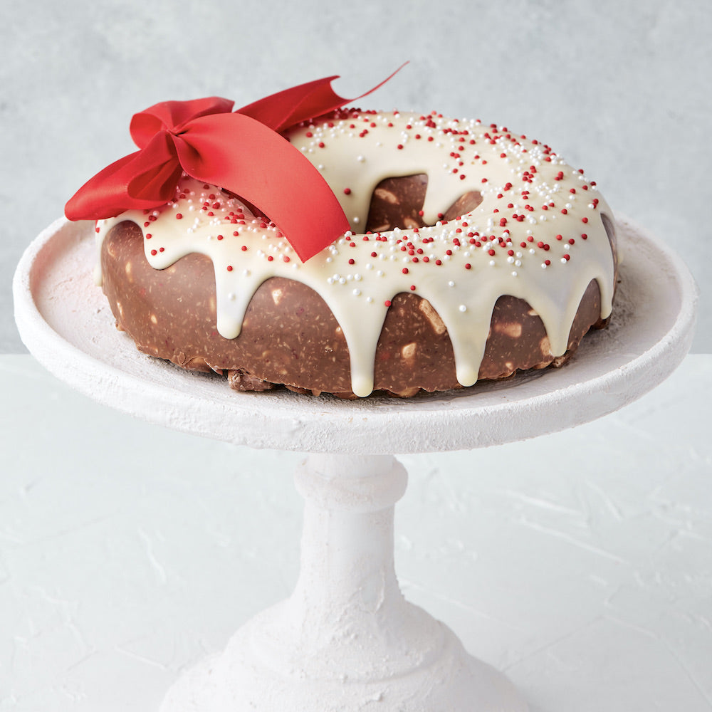 Christmas Chocolate Rocky Road Wreaths
