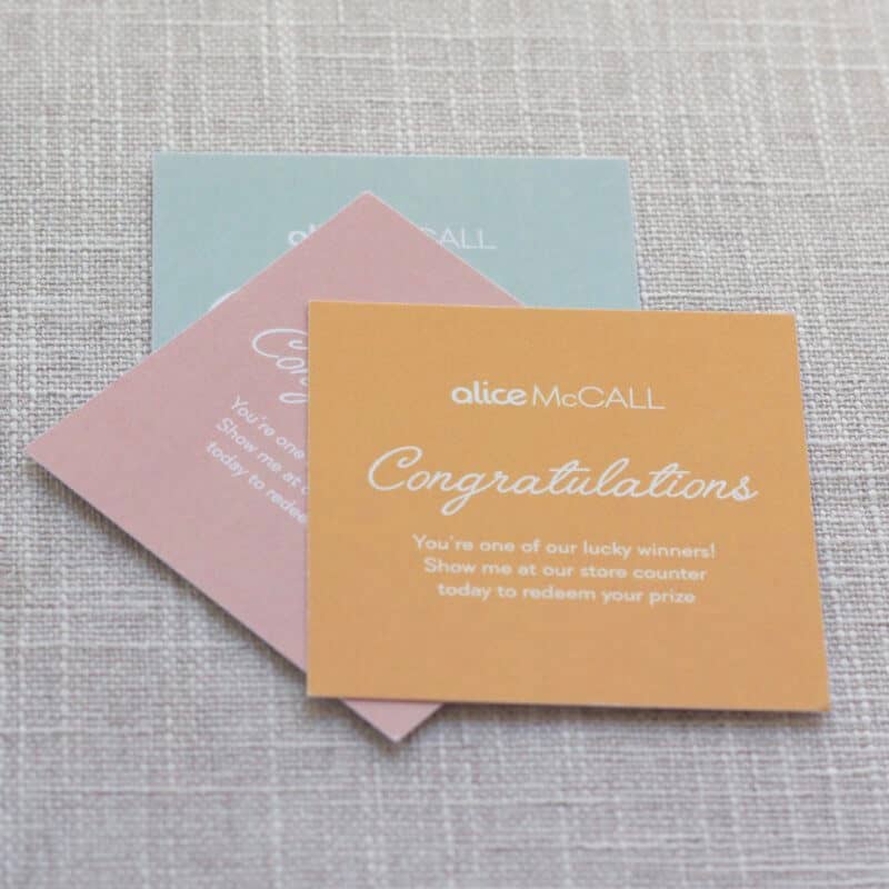 ptinted gift tags