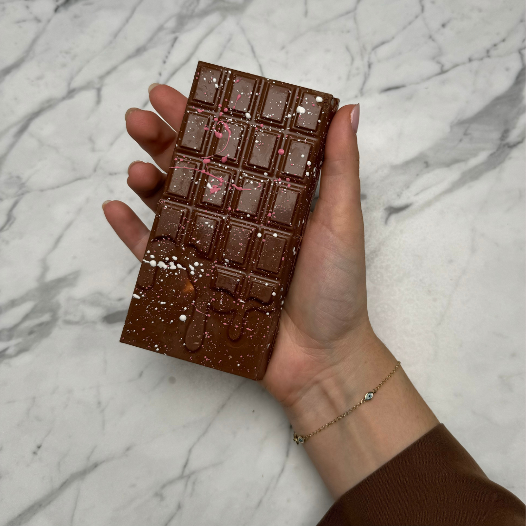 Raspberry Marshmallow Belgian Chocolate Bar