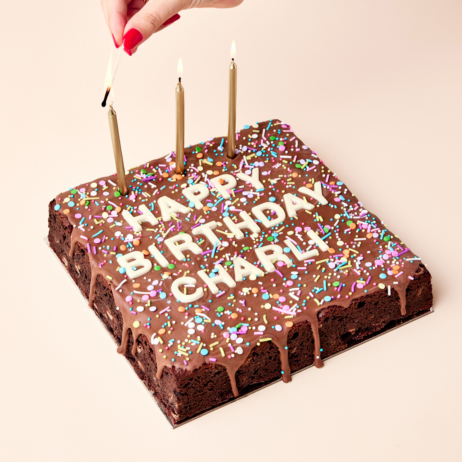 Large Personalised Brownie