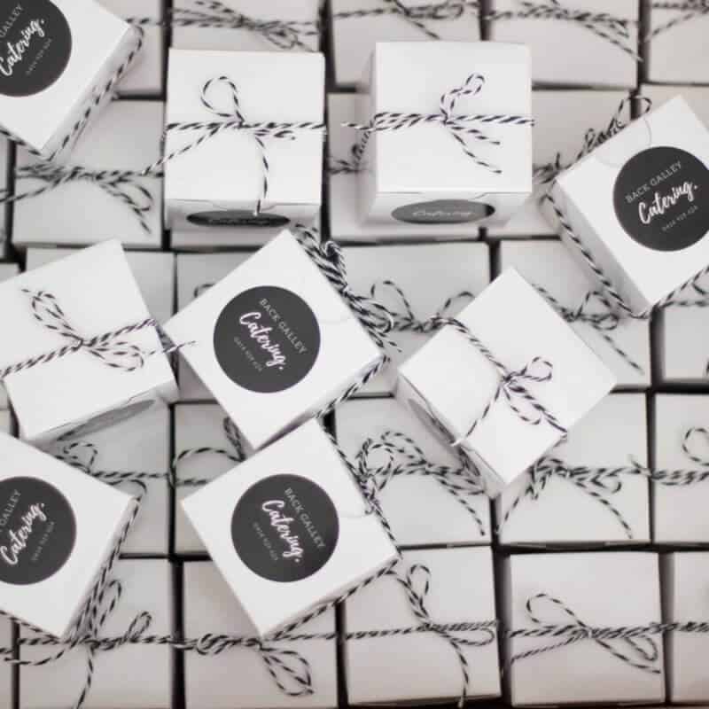 chocolate brownie gift boxes customised