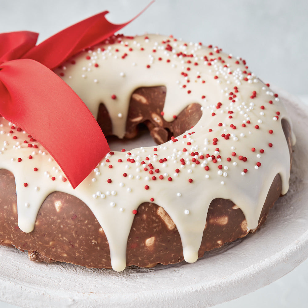 christmas rocky road wreaths