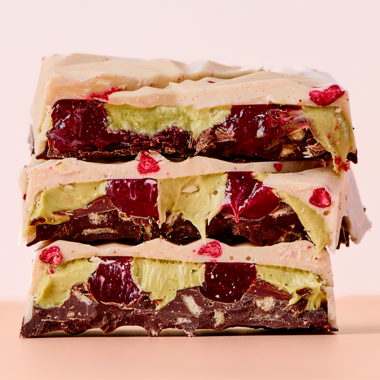 Pistachio Raspberry Cannoli Chocolate Bar – Coco & Bean